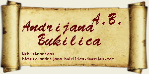 Andrijana Bukilica vizit kartica